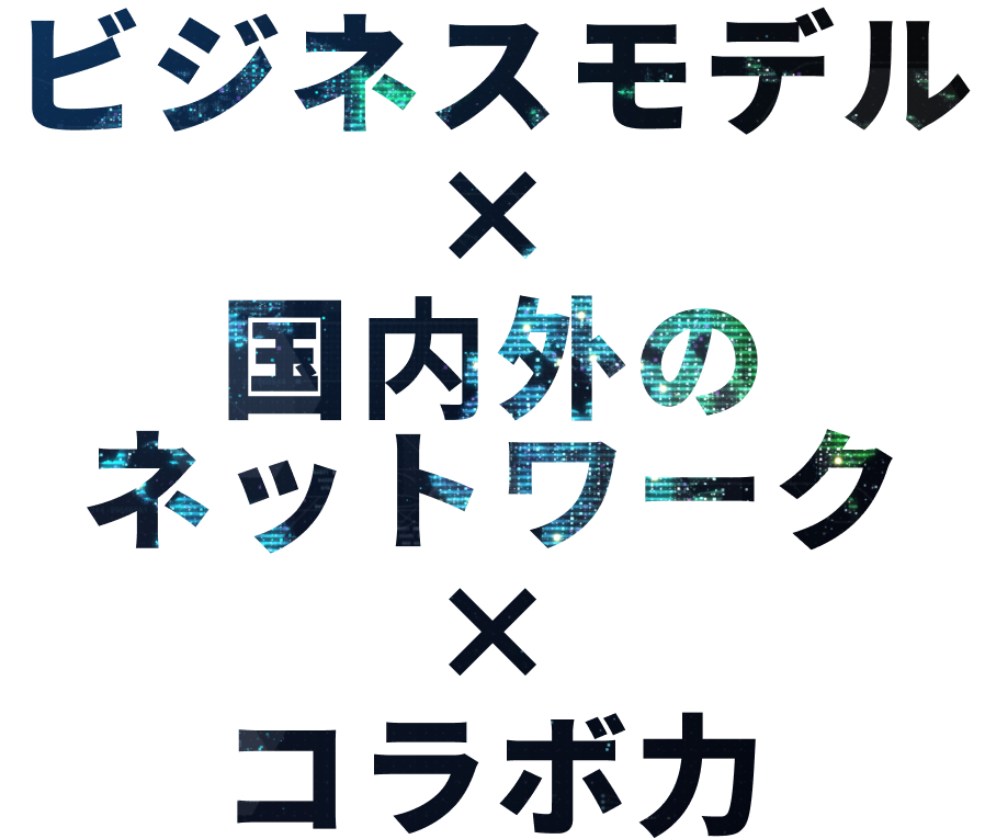 ビジネスモデル×ネットワーク×コラボ力